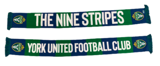 York United Nine Stripes Bar Scarf