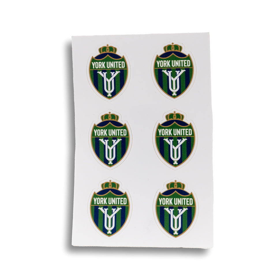 York United FC 6-Pack Sticker Set