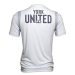 Load image into Gallery viewer, York United Macron Adult 2022 Poly Tee - White
