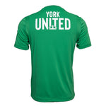 Load image into Gallery viewer, York United Macron Adult 2022 Poly Tee - Green

