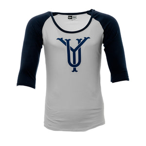 YU Lettermark Women's New Era Baseball Sleeve Shirt